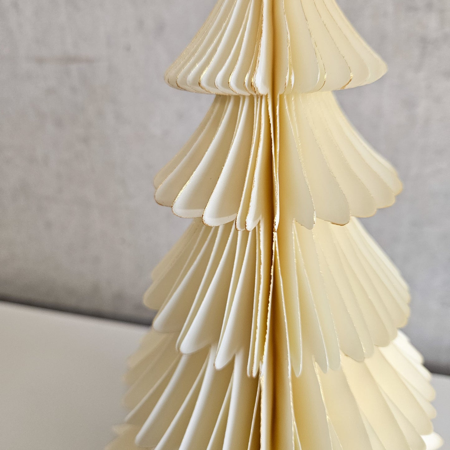 Ivory Honeycomb Paper Tabletop Tree