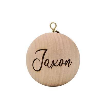 *LAST CHANCE* WOODEN (8cm) Personalised Handcrafted Bauble