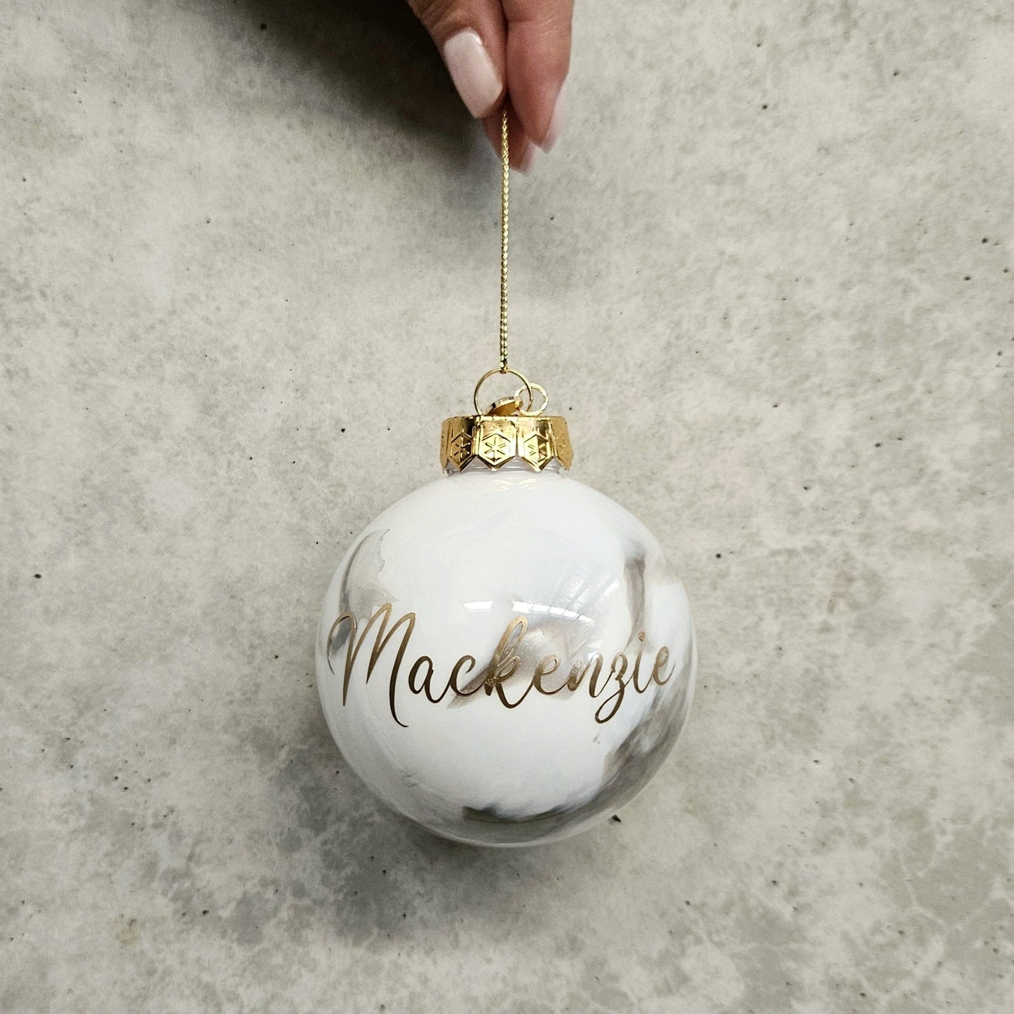 LARGE (10cm) Personalised Handcrafted Bauble