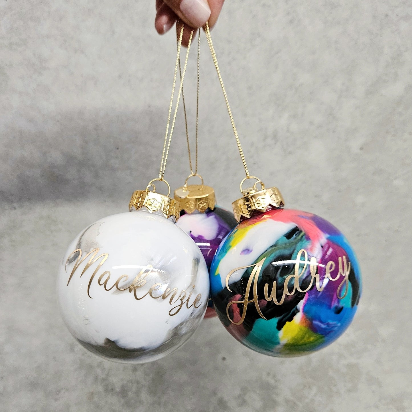 SMALL (8cm) Personalised Handcrafted Bauble