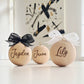 WOODEN (8cm) Personalised Handcrafted Bauble