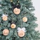 MINI WOODEN (6cm) Initial Handcrafted Bauble