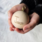 WOODEN Handwritten By You Christmas Bauble