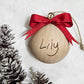 WOODEN Handwritten By You Christmas Bauble