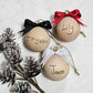 WOODEN Handwritten By You Christmas Bauble