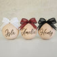 WOODEN (8cm) Personalised Handcrafted Bauble