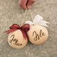 WOODEN (8cm) Personalised Handcrafted Bauble
