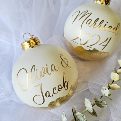 Married 2026 Christmas Bauble