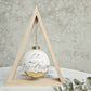 Wooden Triangle Christmas Ornament Holder