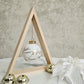 Wooden Triangle Christmas Ornament Holder