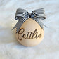 WOODEN (8cm) Personalised Handcrafted Bauble