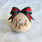 WOODEN (8cm) Personalised Handcrafted Bauble