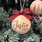 WOODEN (8cm) Personalised Handcrafted Bauble