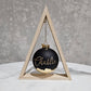 Wooden Triangle Christmas Ornament Holder