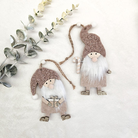 Nordic Gnome Ornaments – Set of 2