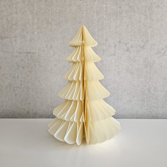 Ivory Honeycomb Paper Tabletop Tree