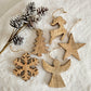 Handcrafted Mango Wood Ornaments - Choose Your Shape