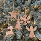 Handcrafted Mango Wood Ornaments - Choose Your Shape