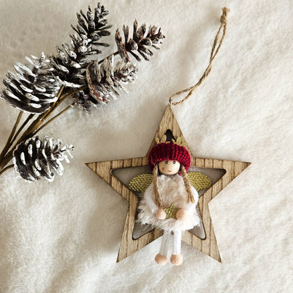 Christmas Angel Ornament - Choose Shape & Colour