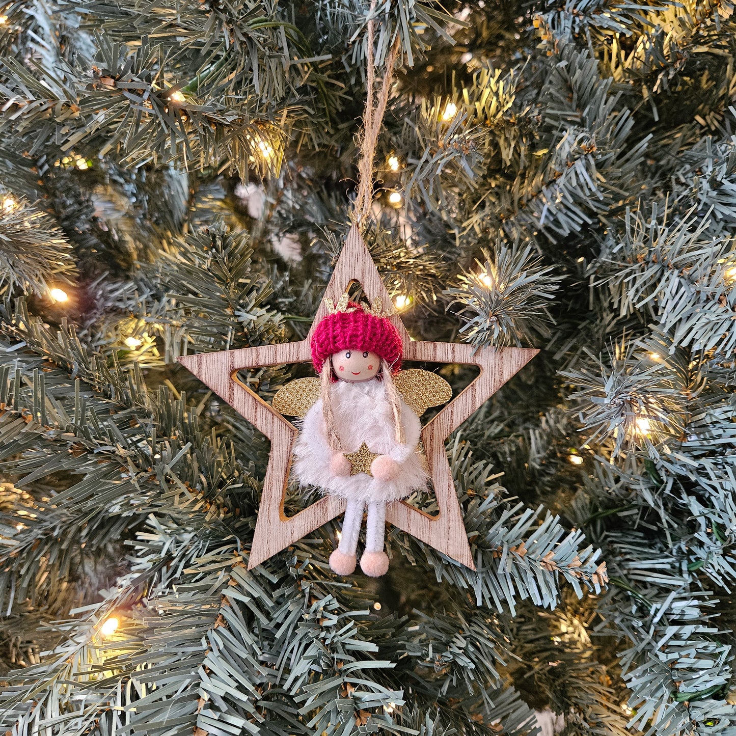 Christmas Angel Ornament - Choose Shape & Colour