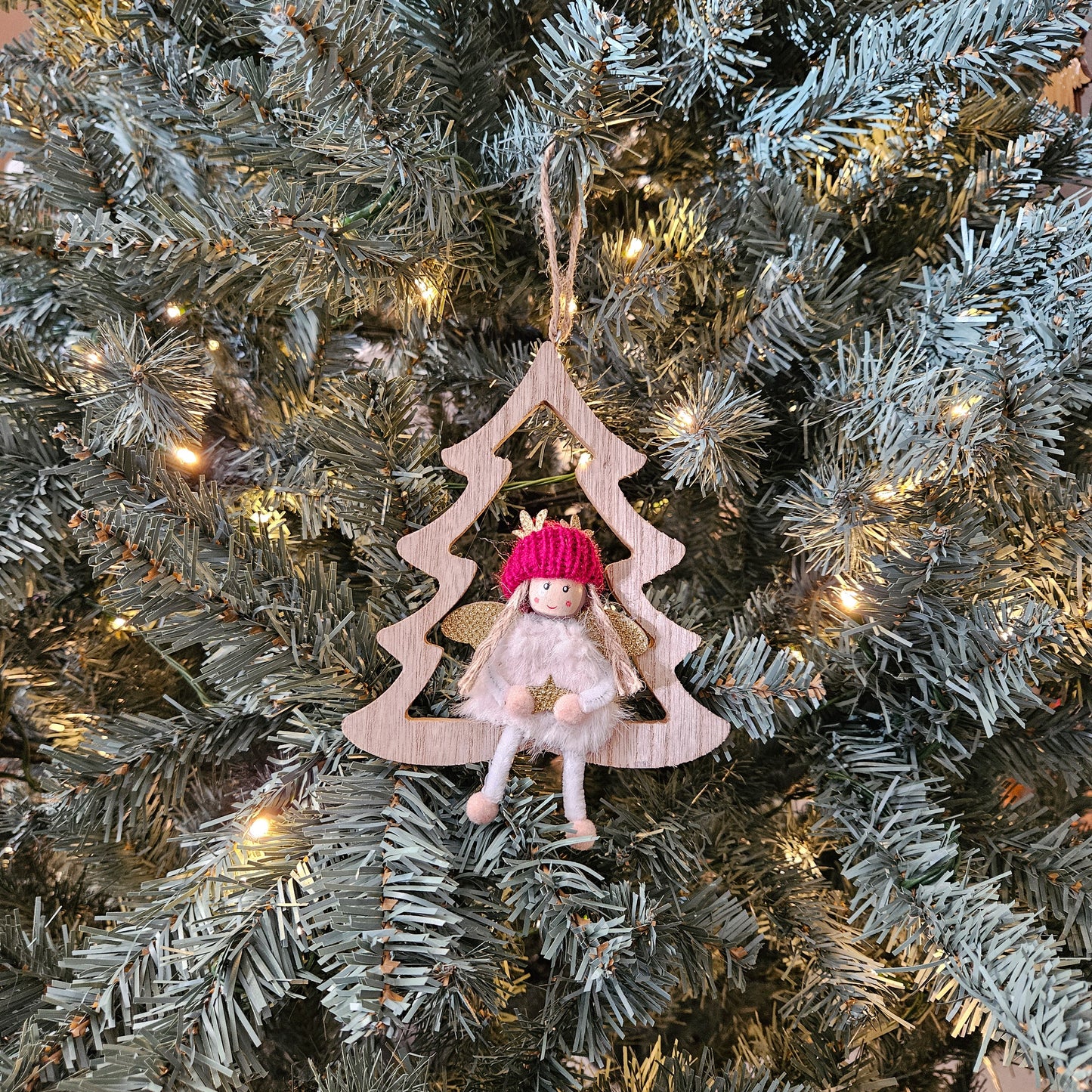 Christmas Angel Ornament - Choose Shape & Colour