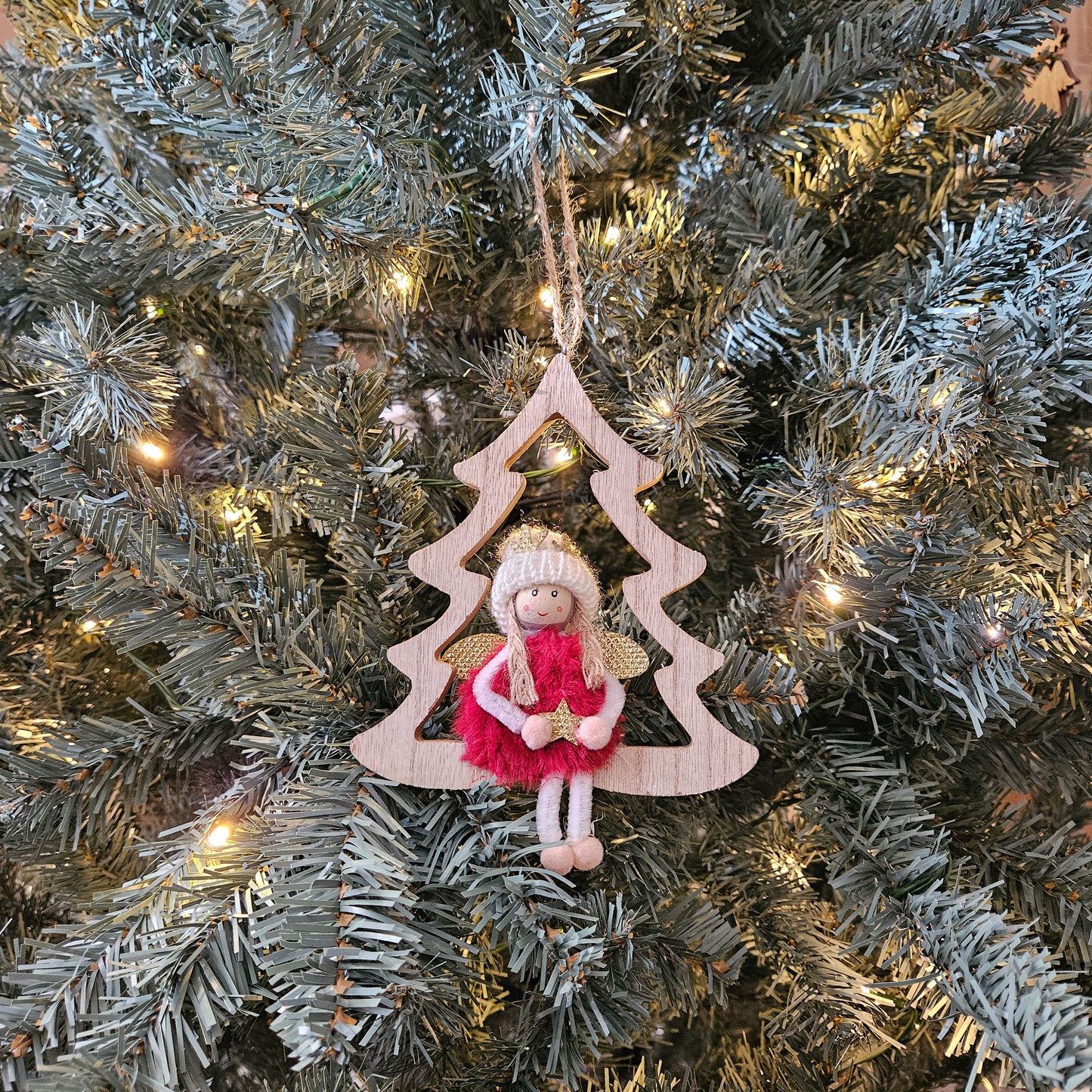 Christmas Angel Ornament - Choose Shape & Colour