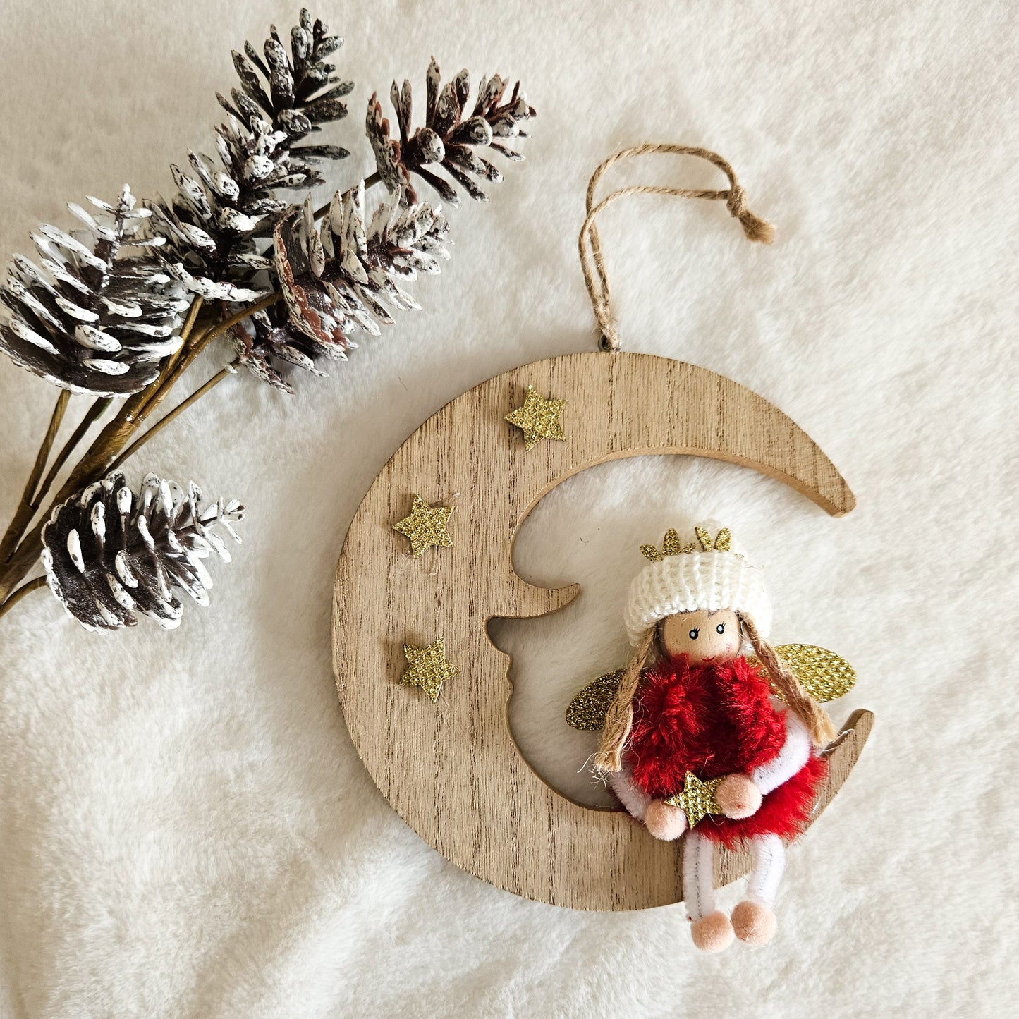 Christmas Angel Ornament - Choose Shape & Colour