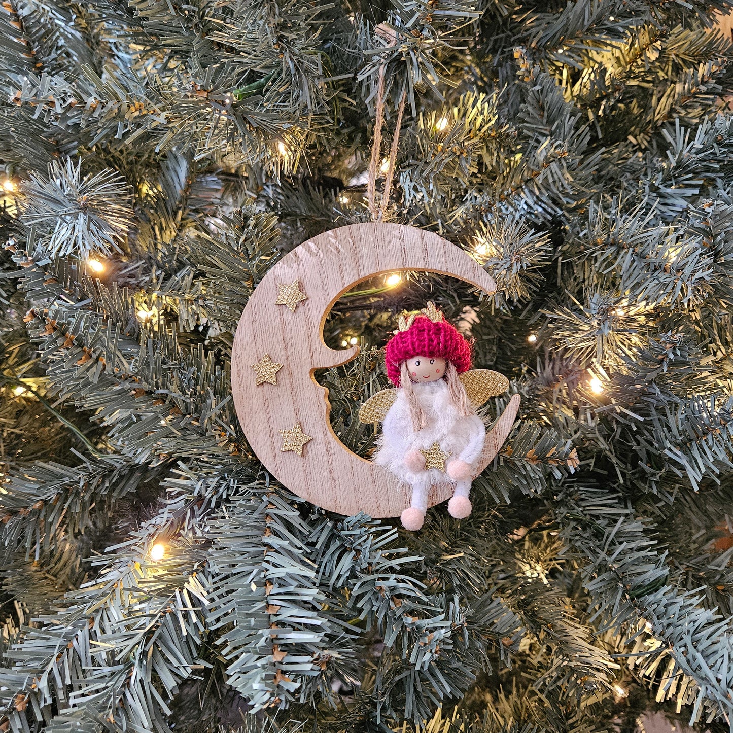 Christmas Angel Ornament - Choose Shape & Colour