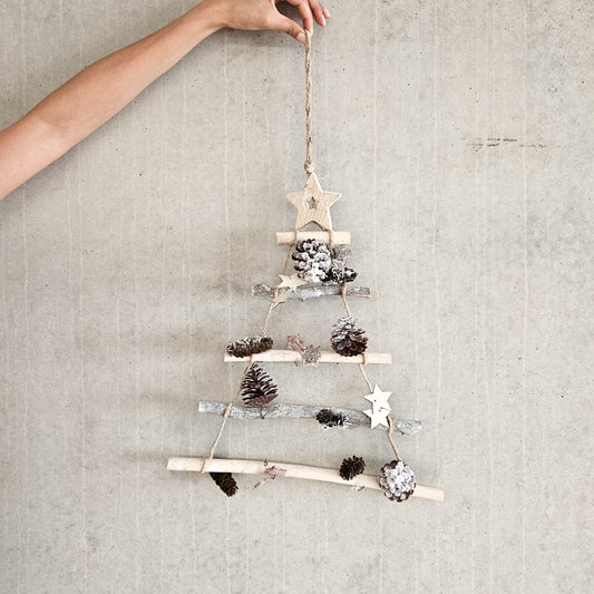 Rustic Stick Tree Wall Hanging