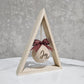 Wooden Triangle Christmas Ornament Holder