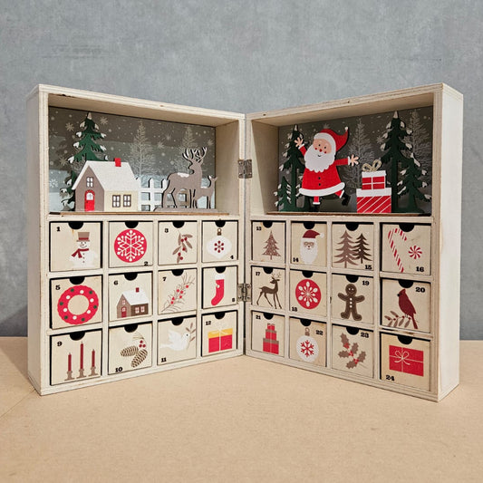 Wooden Advent Calendar Box