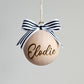 *NEW SIZE* WOODEN (6cm) Personalised Handcrafted Bauble