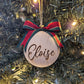 WOODEN (8cm) Personalised Handcrafted Bauble