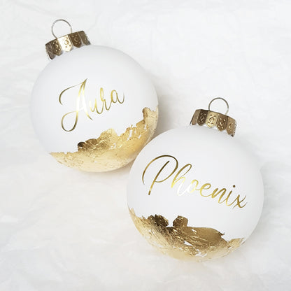 SMALL (8cm) Personalised Handcrafted Bauble
