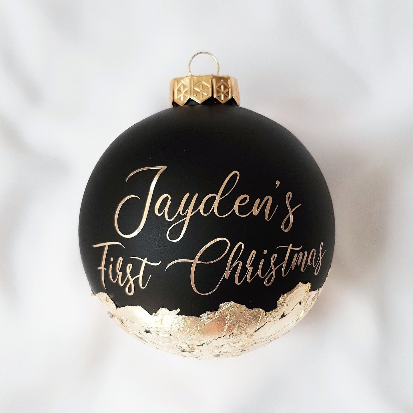 First Christmas (10cm) Personalised Handcrafted Bauble