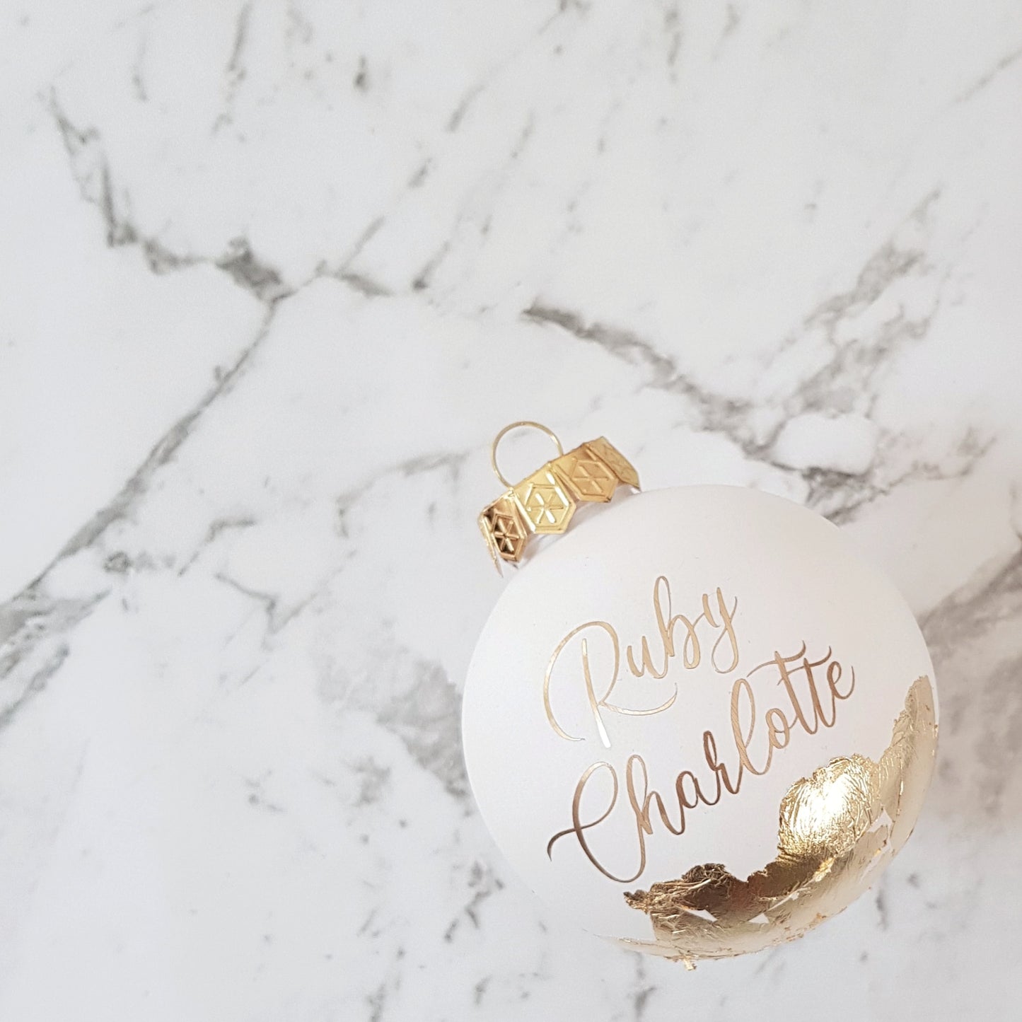 LARGE (10cm) Personalised Handcrafted Bauble