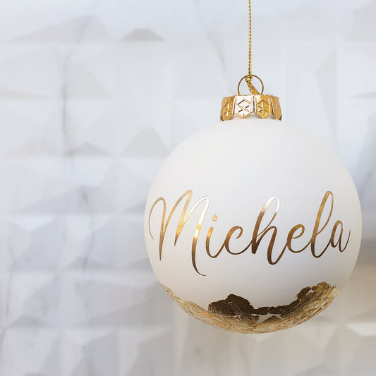 LARGE (10cm) Personalised Handcrafted Bauble